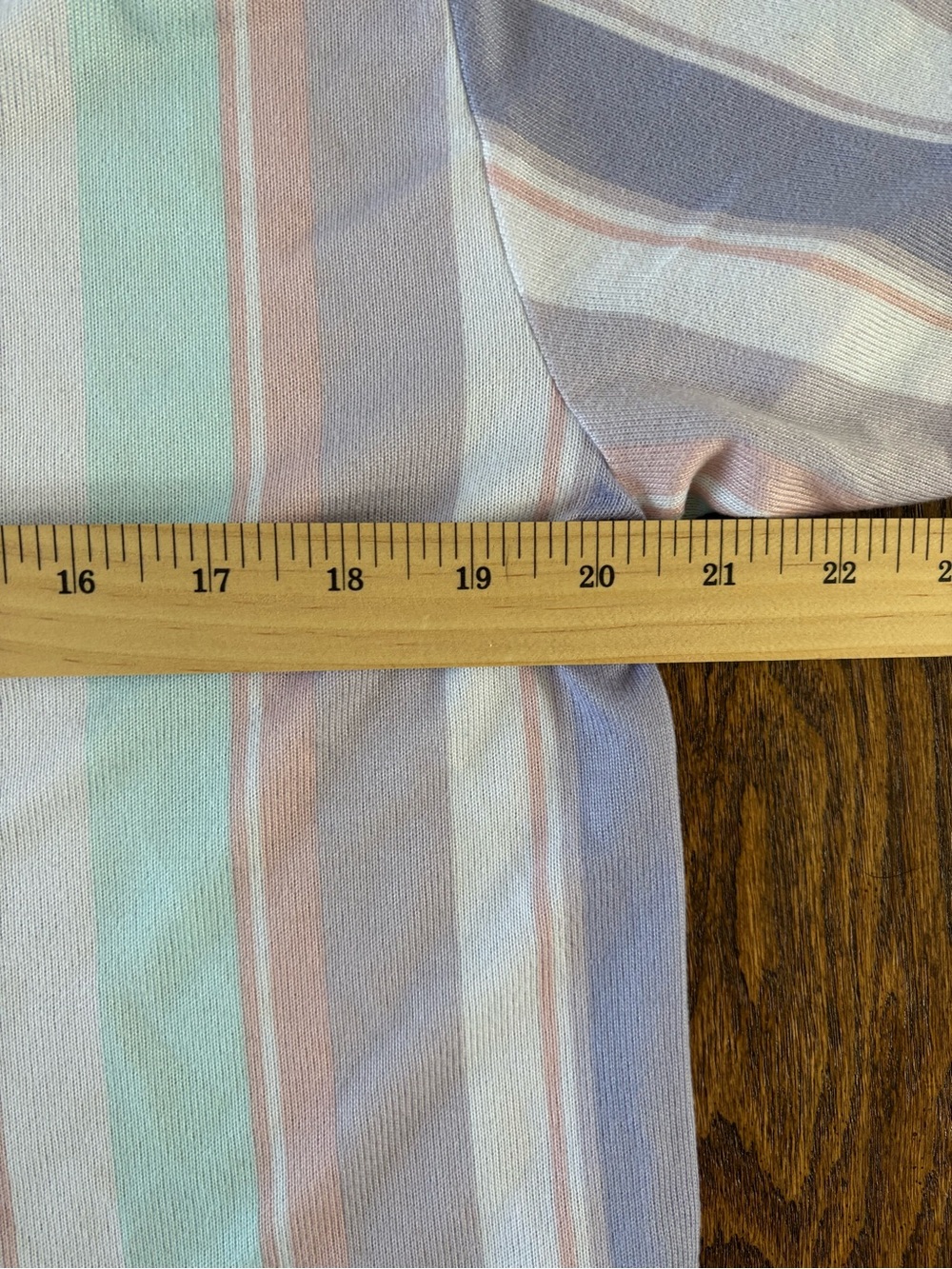 Boutique Pastel Striped Pajama Set | Short Sleeve Top & Shorts | XL - Picture 6 of 14